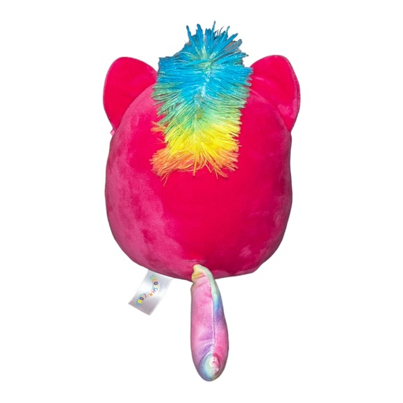 Squishmallow 8” Lizette the pink Caticorn with rainbow Mane and Belly Plush - Picture 12 of 12